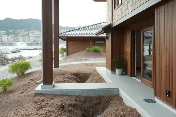 小樽の別荘での排水設備更新